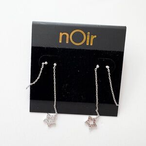 Noir NYC star double swinger earrings
